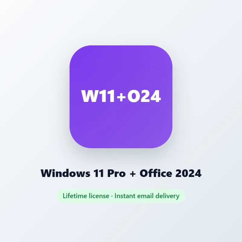 Windows 11 Pro + Office 2024 license